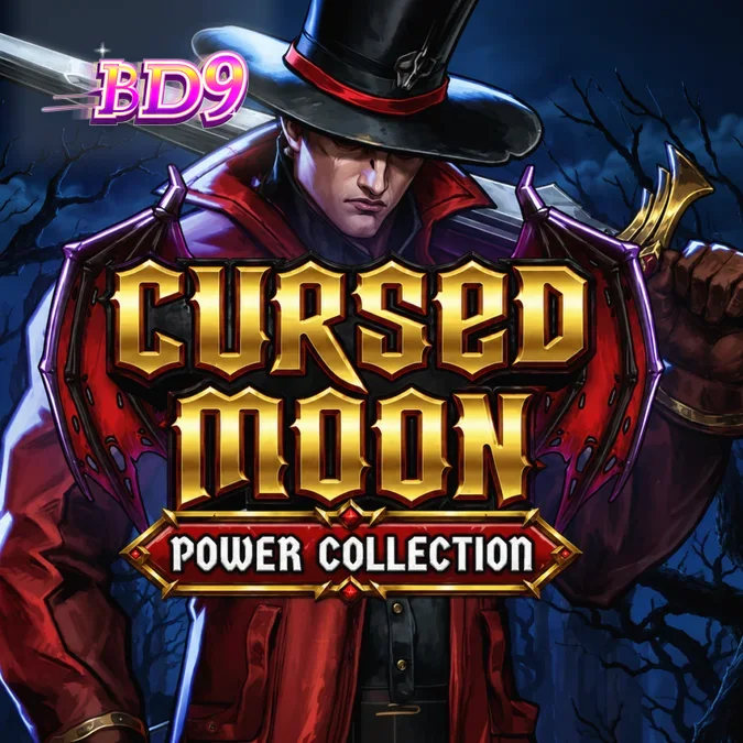 Cursed Moon Power Collection স্লট গেমের একটি অন্ধকার গথিক থিমযুক্ত দৃশ্য